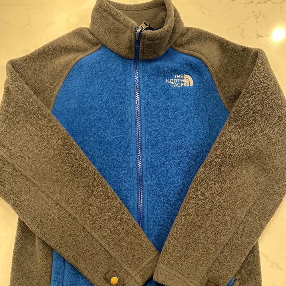 The North Face Fleece Zip Up Jacket, size Small (7-8)
